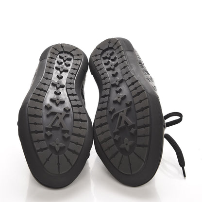Louis Vuitton Calfskin Embossed Monogram Toucan Sneakers 38 Black 5 of 6