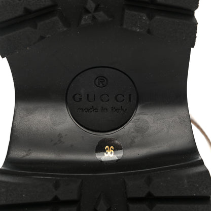 Gucci Cordovan Lux Womens Horsebit Mid-Heel Sandals 36 Black 6 of 7