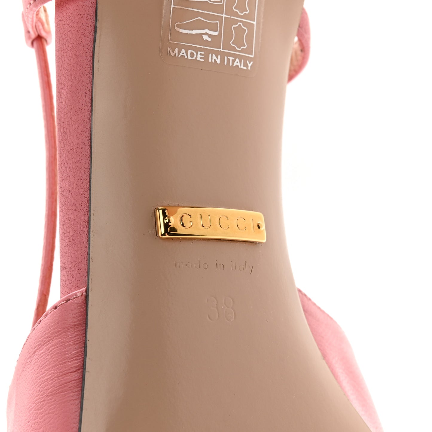 Nappa Bow Ankle Strap Platform Sandals 38 Butterfly Pink