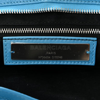 Balenciaga Agneau Classic Silver Hardware City Bleu Azur Clair 7 of 11