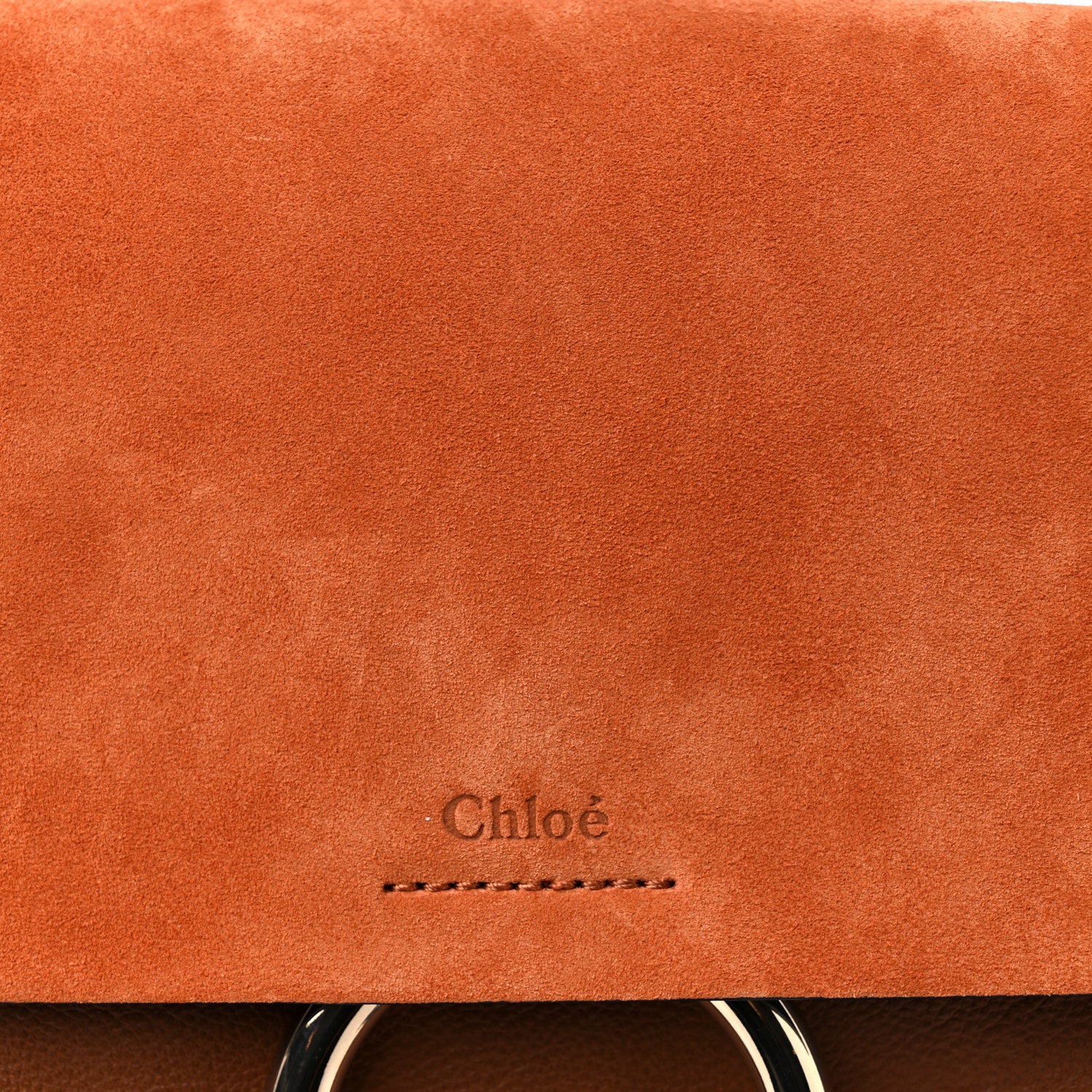 Chloe Suede Calfskin Small Faye Backpack Tan 9 of 9
