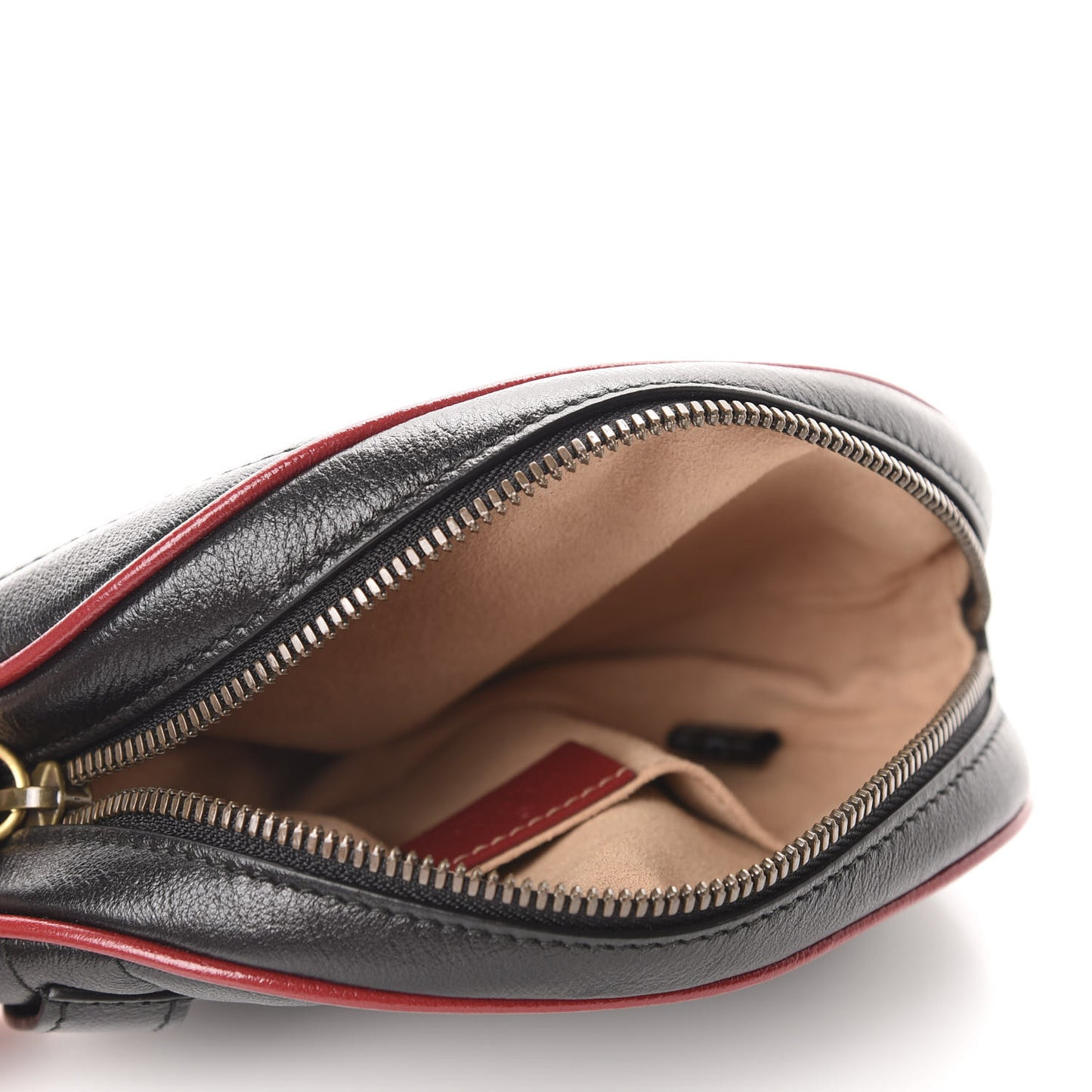 Azalea Calfskin Matelasse Diagonal Torchon GG Marmont Belt Bag 75 30 Black Romantic Cerise