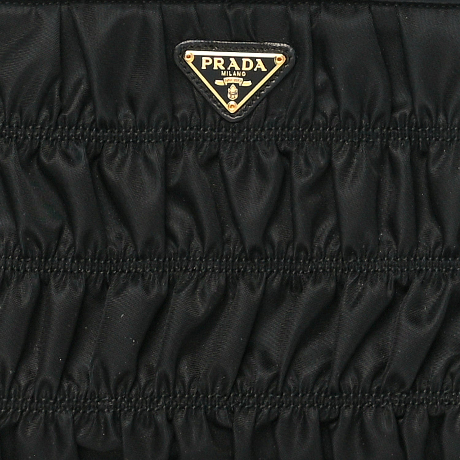 Prada Tessuto Nylon Gaufre Shoulder Bag Black 6 of 8