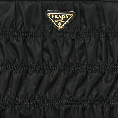 Prada Tessuto Nylon Gaufre Shoulder Bag Black 6 of 8