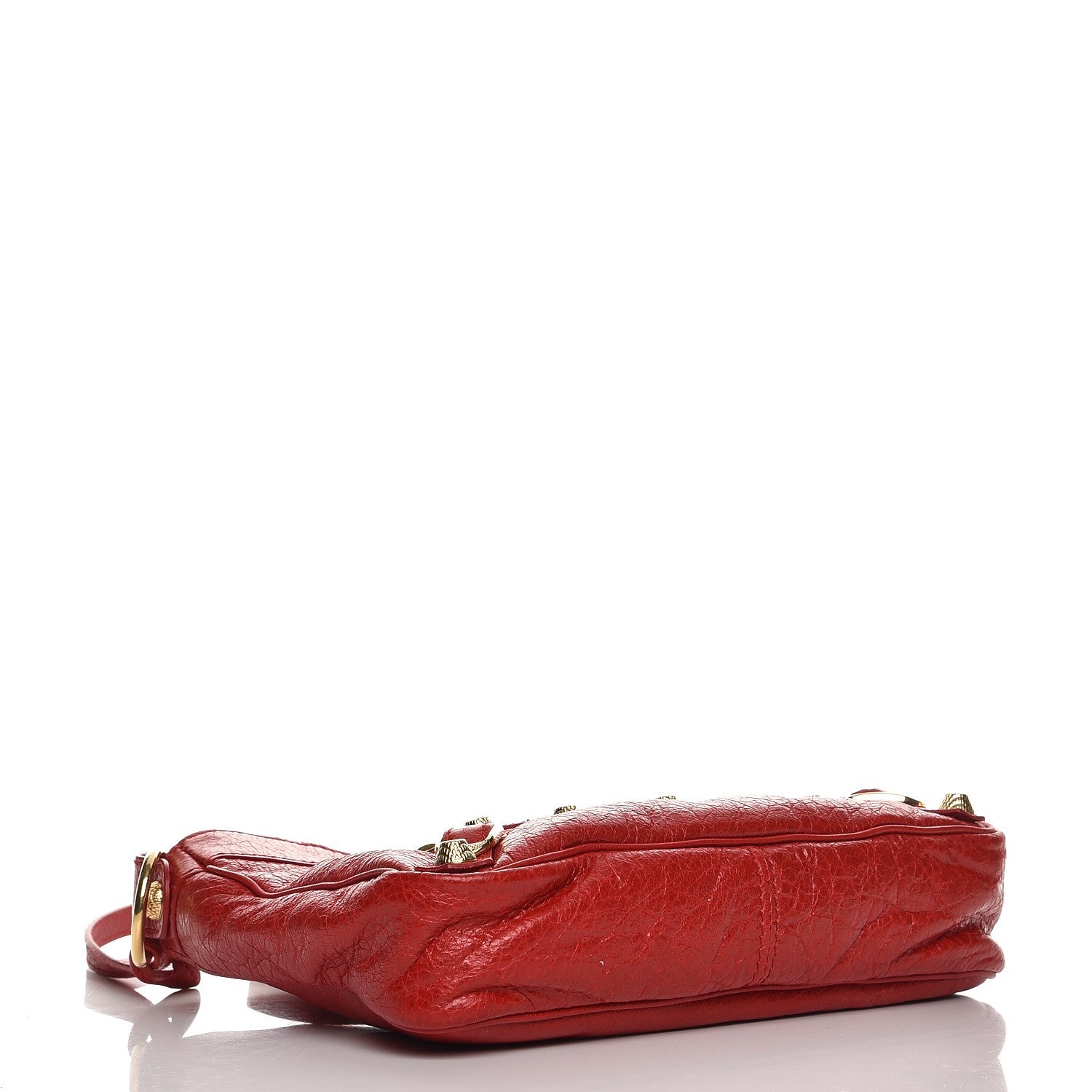 Balenciaga Agneau Giant 12 Gold Hardware Hip Rouge Lipstick 4 of 7