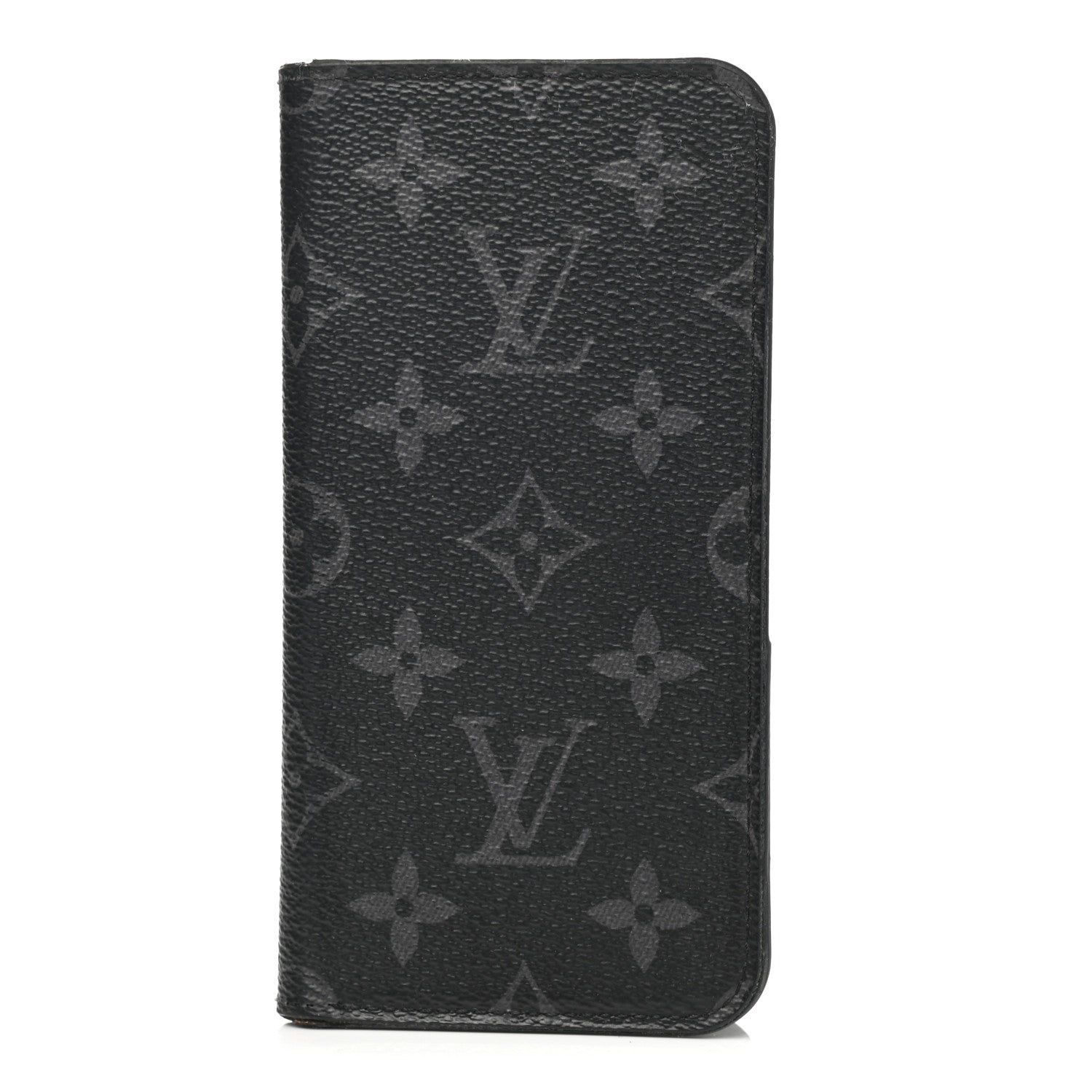 Louis Vuitton Monogram Eclipse iPhone XR Folio Case 1 of 10