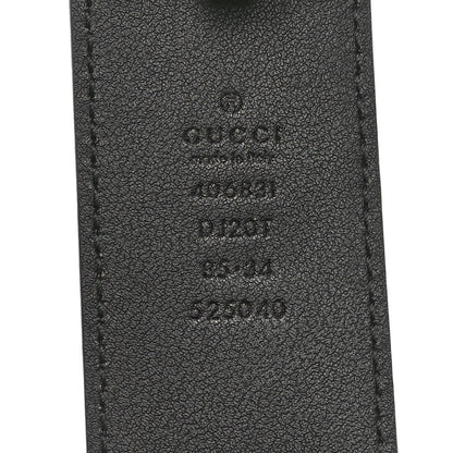 Gucci Calfskin Double G 40mm Belt 85 34 Black 3 of 4