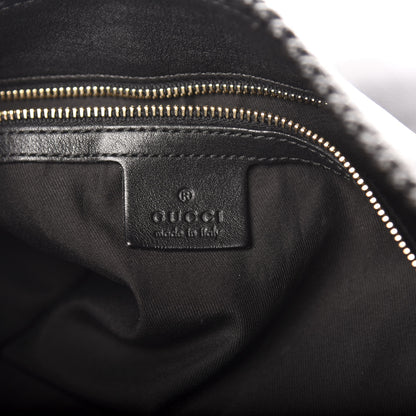 Gucci Calfskin Large Horsebit Chain Hobo Black 6 of 10