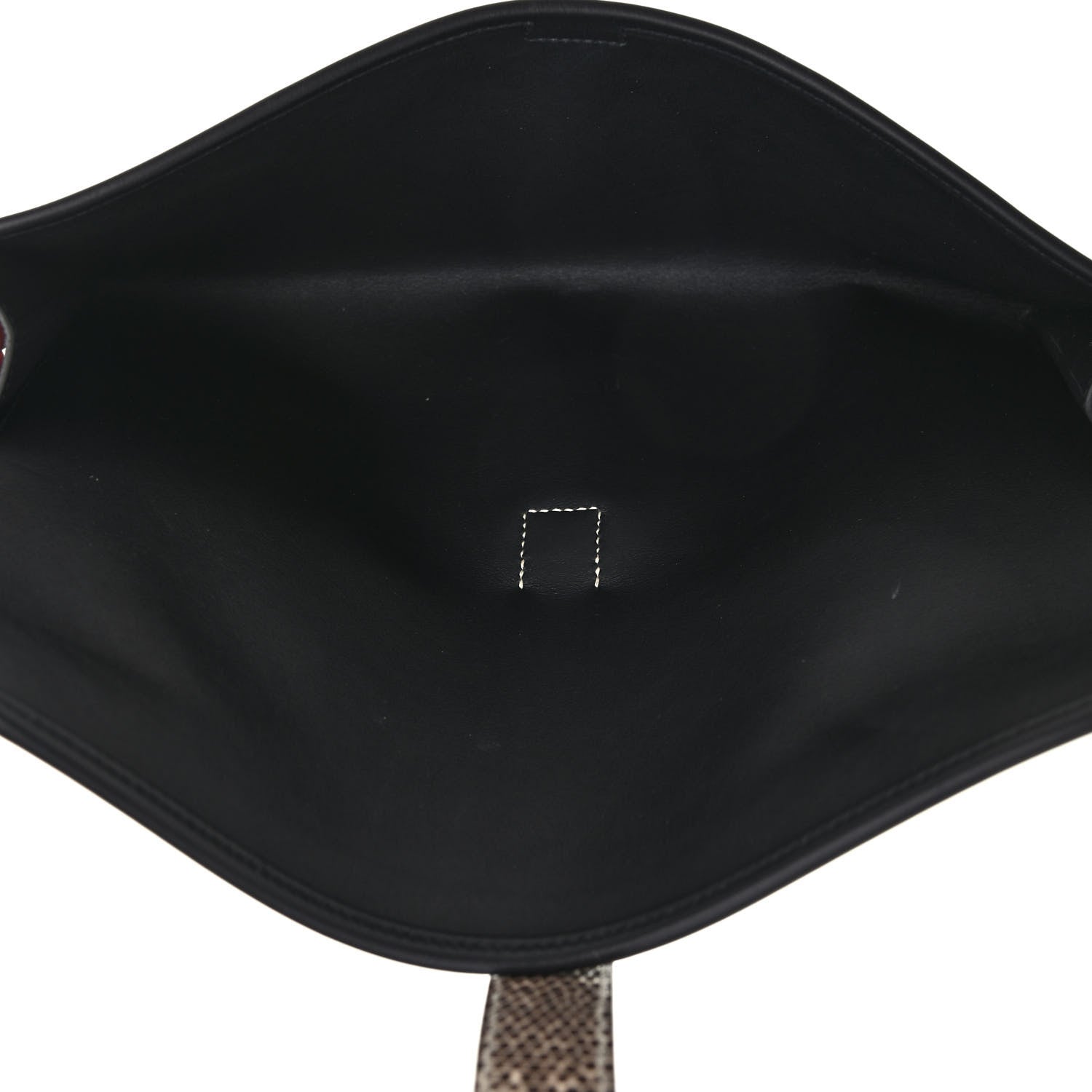 Hermes Swift Lizard Jige Elan Touch 29 Clutch Black Ombre 5 of 8