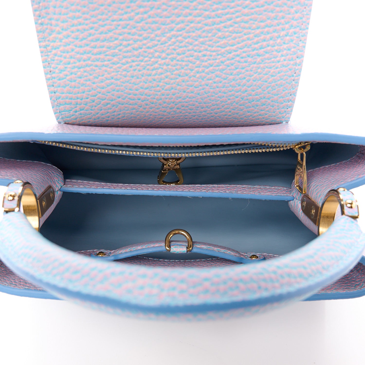 Louis Vuitton Taurillon Summer Stardust Capucines BB Lilas Purple 5 of 9
