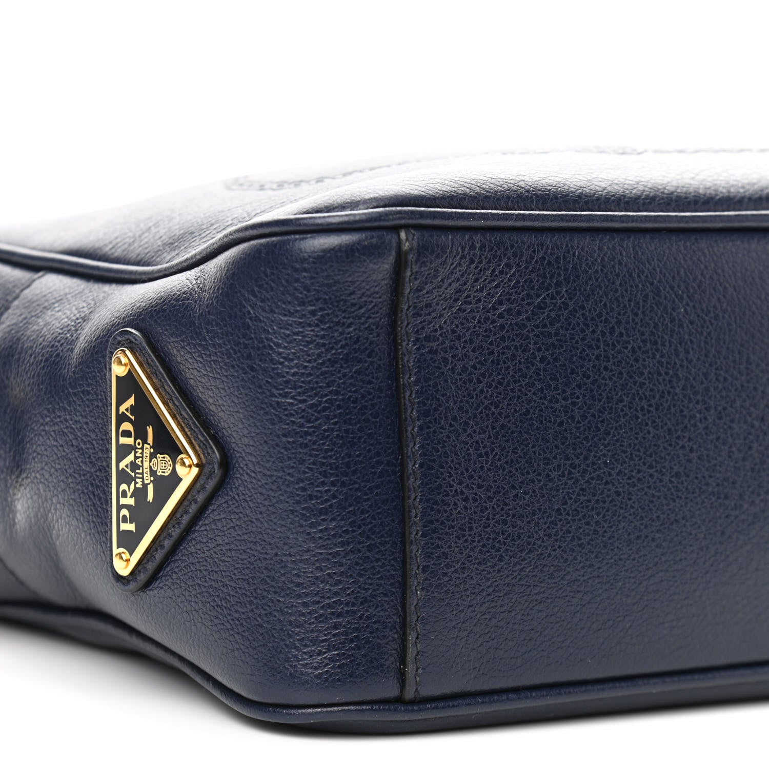 Prada Glace Calfskin Embossed Logo Crossbody Baltico 10 of 11