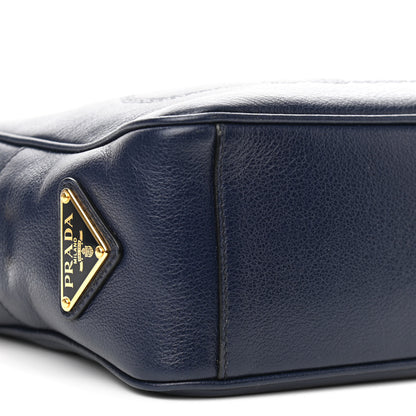 Prada Glace Calfskin Embossed Logo Crossbody Baltico 10 of 11