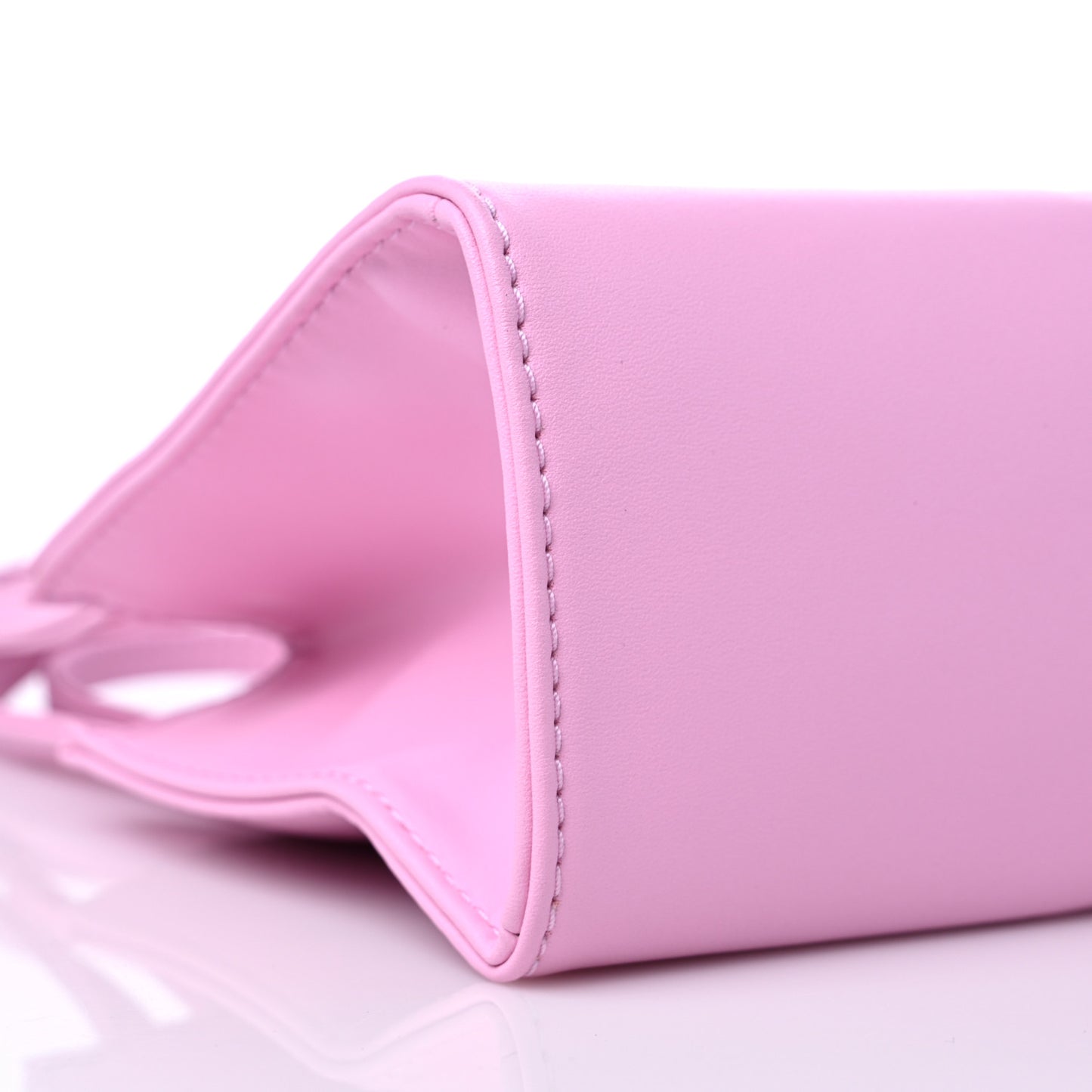 Vegan Leather Small Shopping Bag Bubblegum