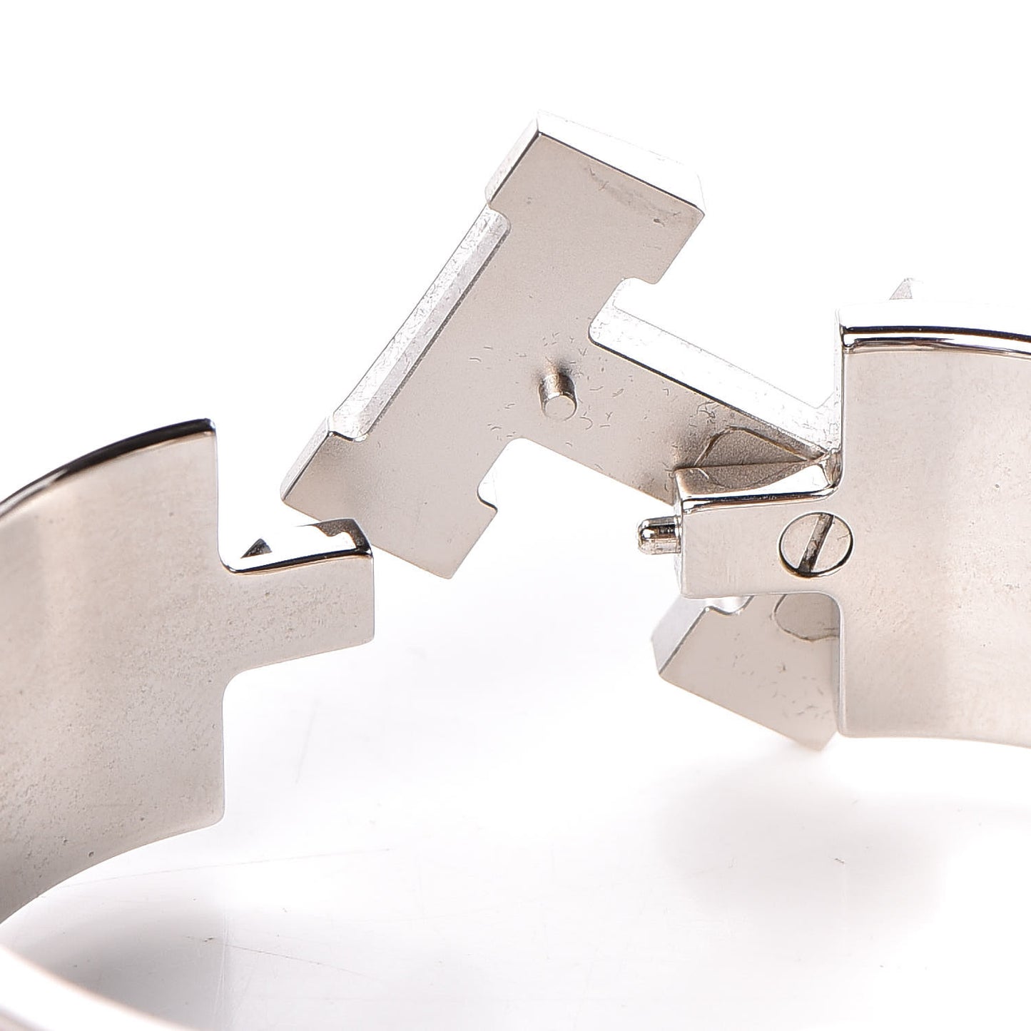 Enamel Wide Clic Clac H Bracelet PM Rouge Amarante