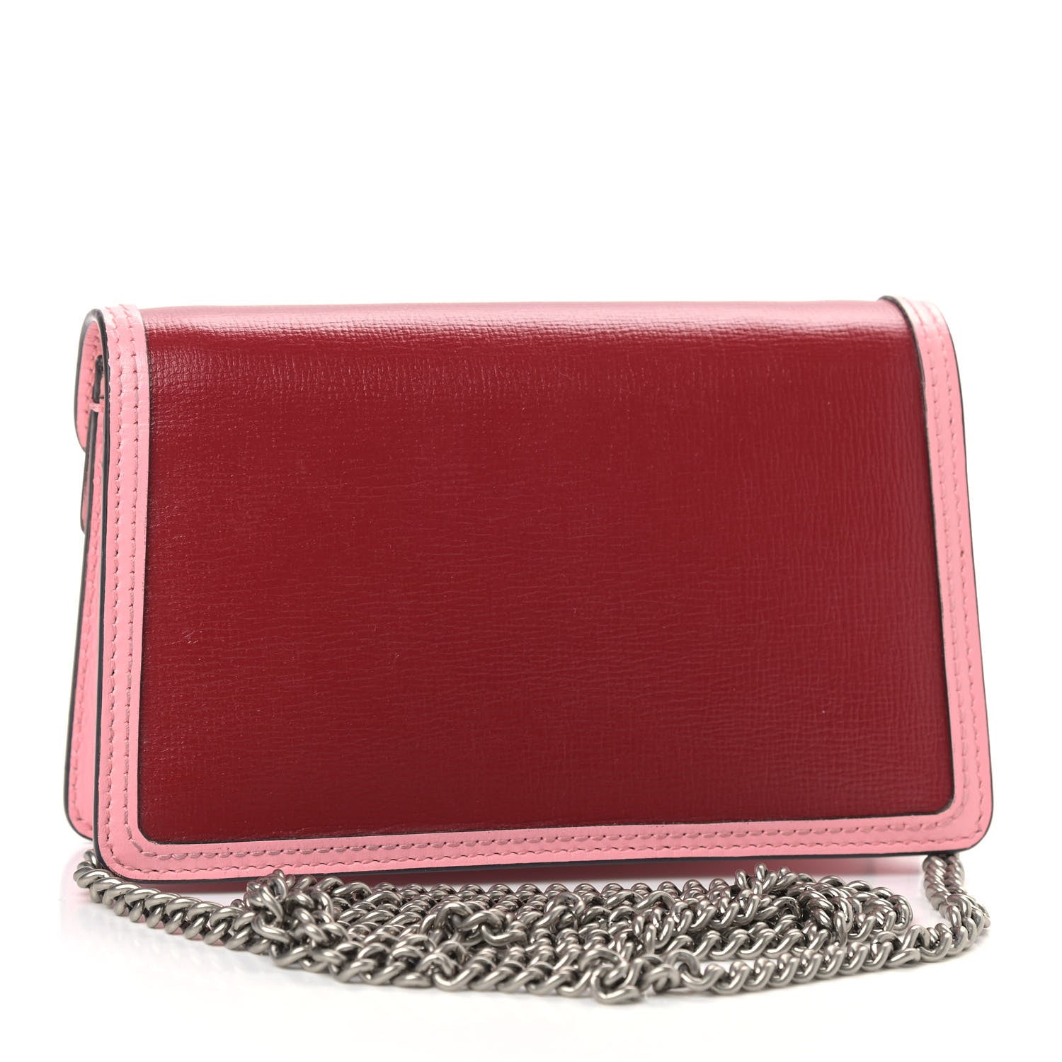 Gucci Azalea Calfskin Enamel Super Mini Dionysus Shoulder Bag New Cherry Red Wild Rose Off White 3 of 9