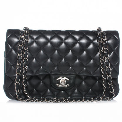 Chanel Lambskin Medium Double Flap Black 1 of 9