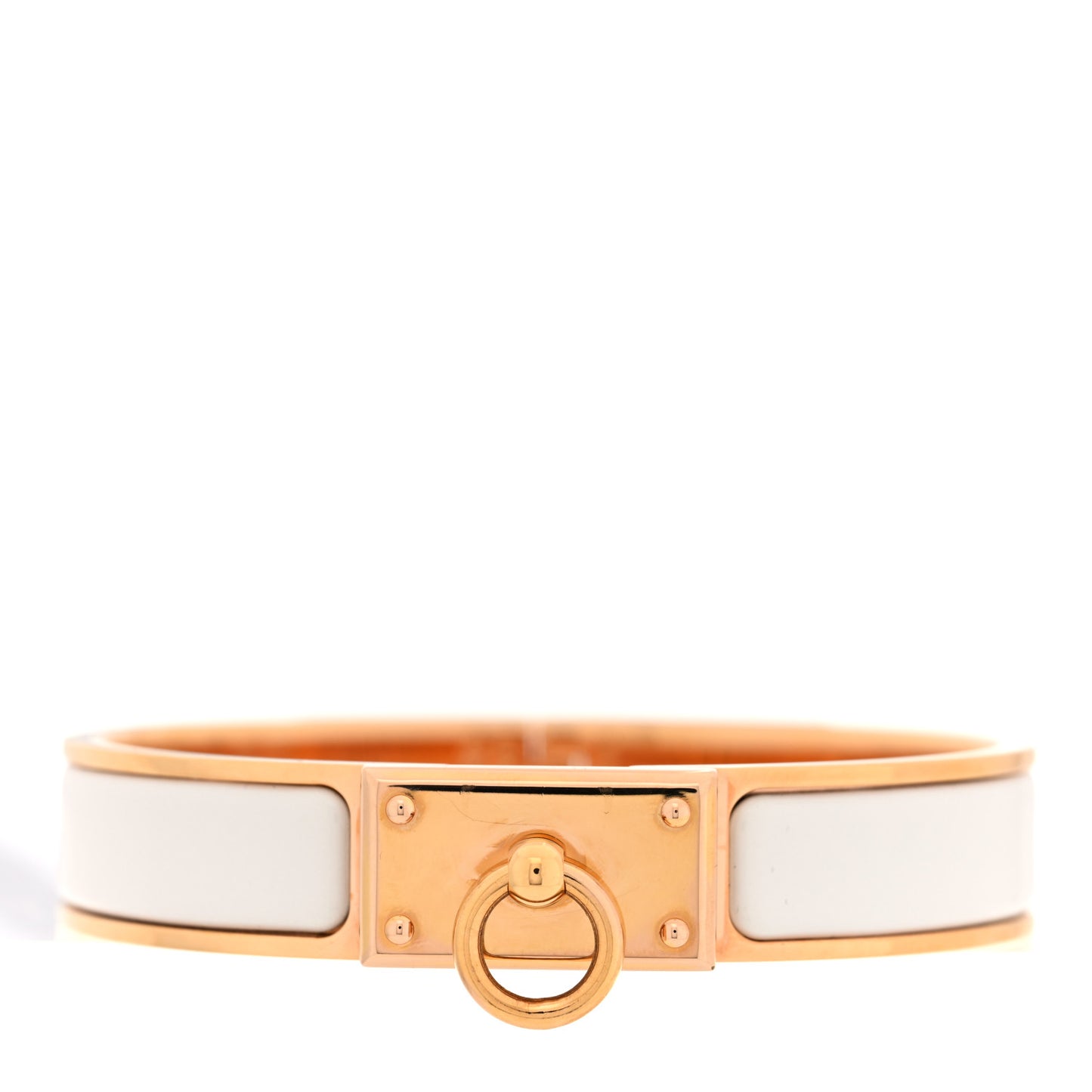 Enamel Clic Anneau Bracelet PM Craie