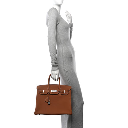 Hermes Togo Birkin 35 Gold 2 of 12