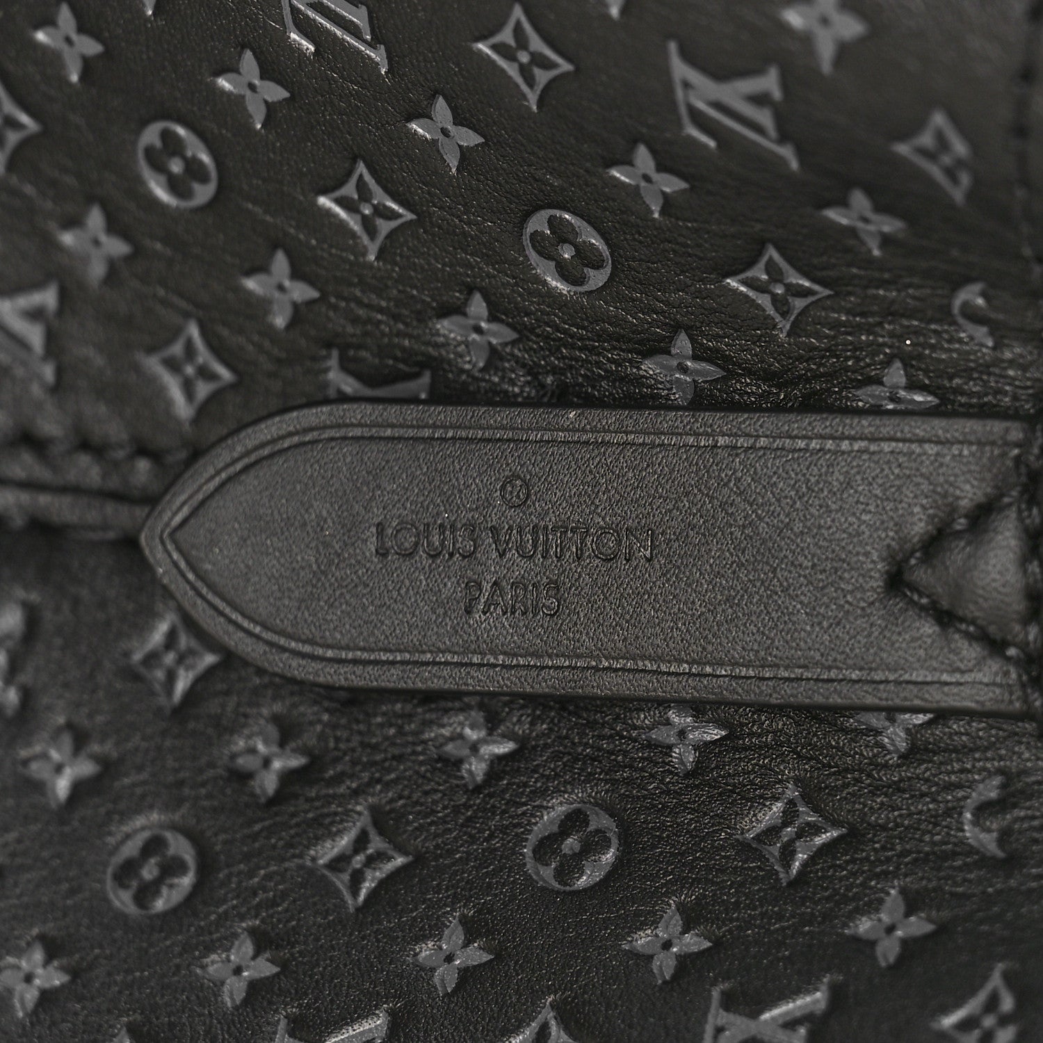 Louis Vuitton Calfskin Nanogram Embossed Neonoe BB Black 6 of 8