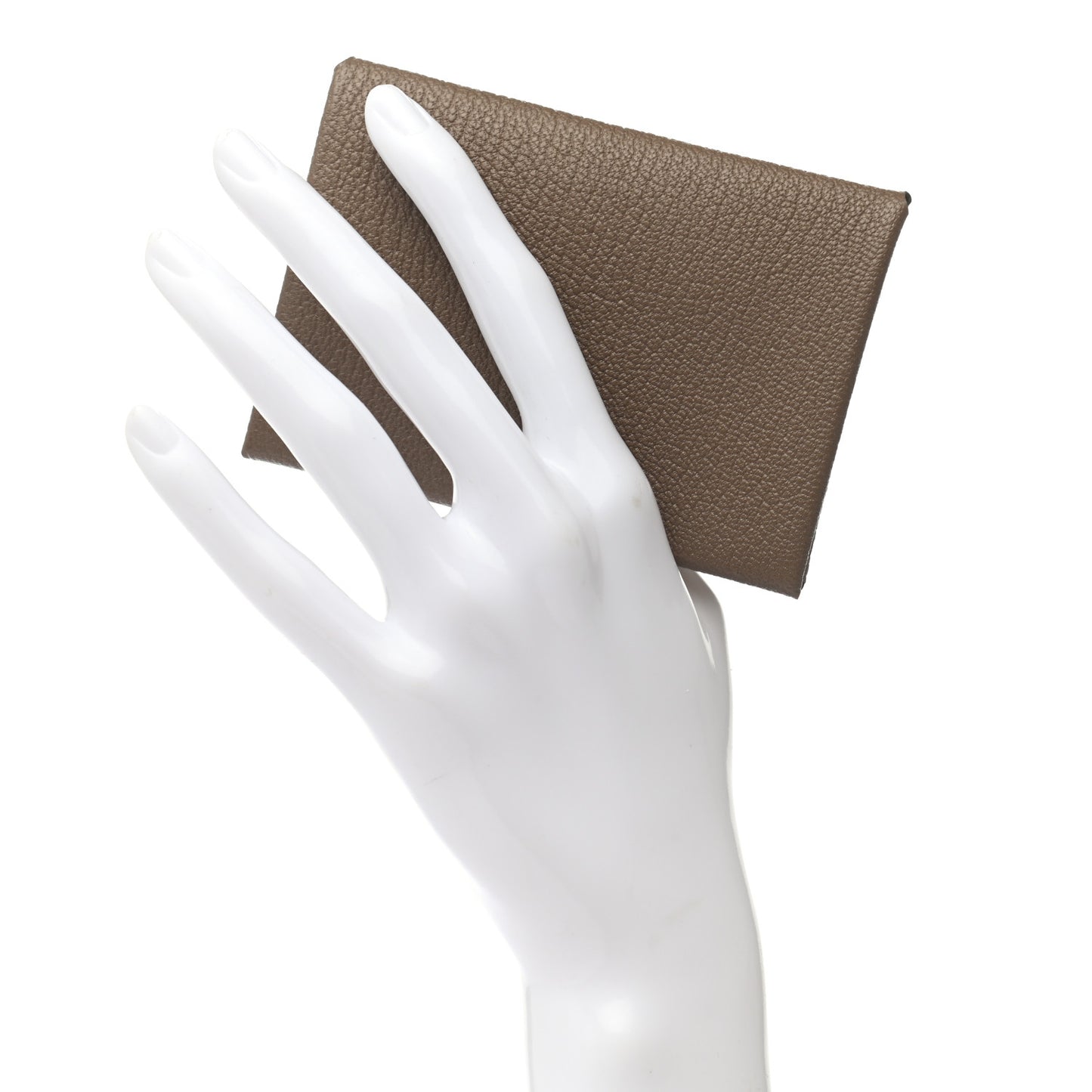 Chevre Mysore Calvi Duo Card Case Etoupe