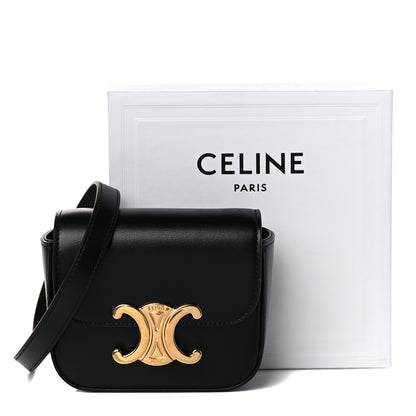 Celine Shiny Calfskin Mini Triomphe Black 10 of 10