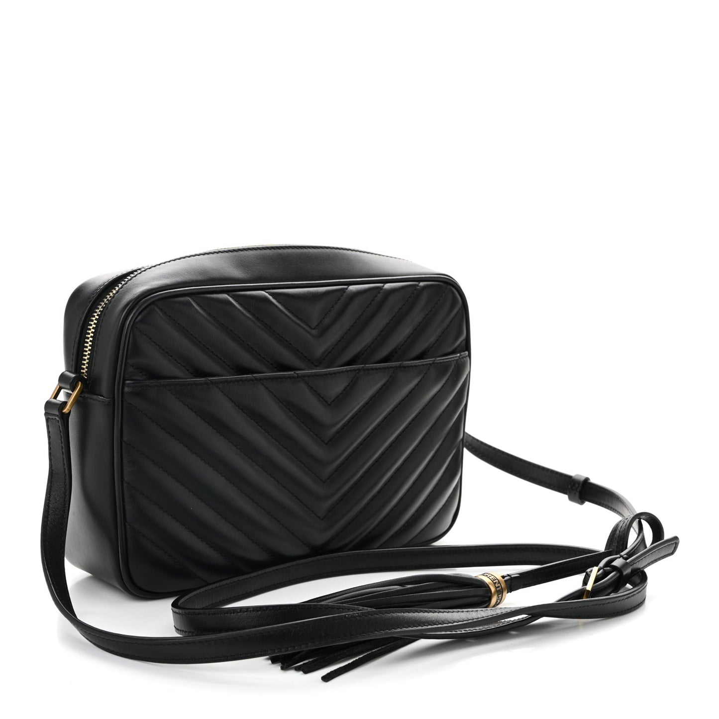 Calfskin Matelasse Monogram Lou Camera Bag Black