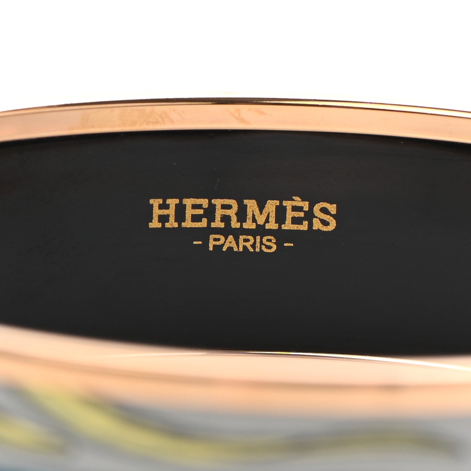 Hermes Enamel Printed Wide Le Marche de Savana Bracelet 70 Romantique 5 of 6