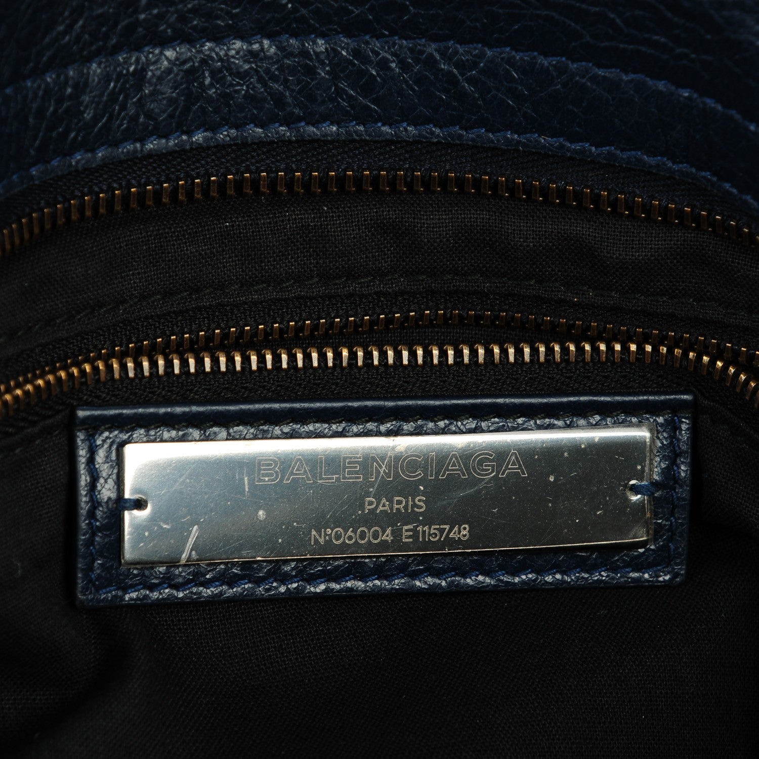 Balenciaga Agneau Classic Hardware City Bleu Obscur 6 of 8
