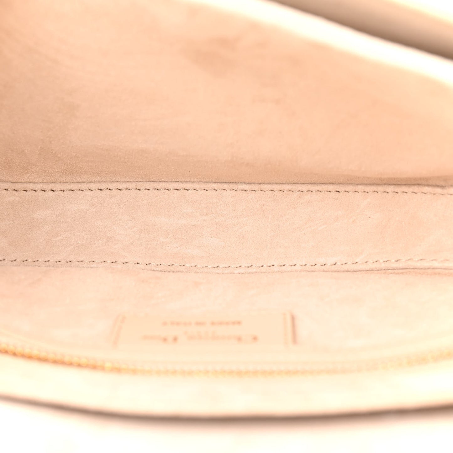 Calfskin CD Signature Flap Crossbody Caramel Beige