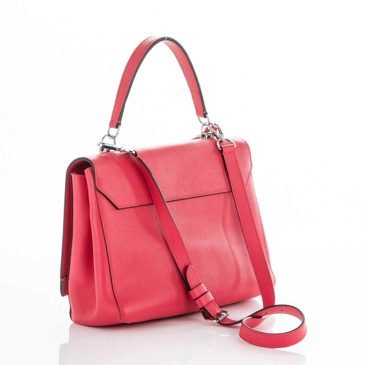 Louis Vuitton Soft Calfskin Lockme II Top Handle Rubis 3 of 6