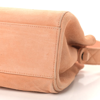 Chanel Suede Calfskin Shoulder Bag Light Orange 9 of 14