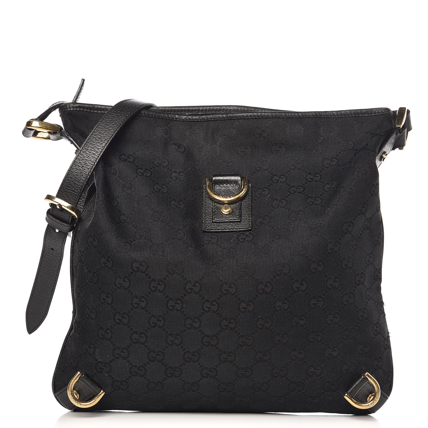 Gucci Monogram Abbey Messenger Bag Black 1 of 11