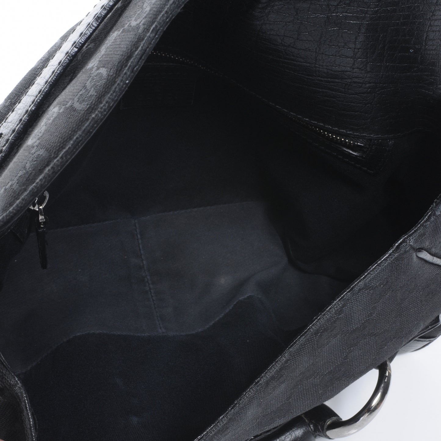 Monogram Horsebit Flap Bag Black