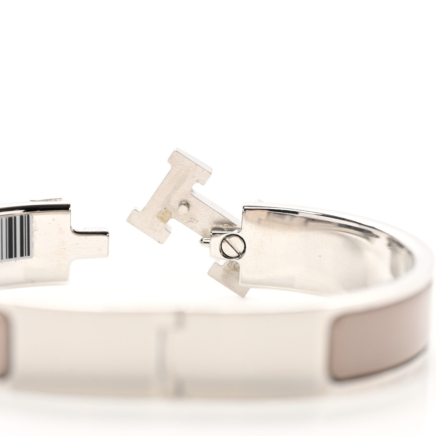 Hermes Enamel Clic Clac H Narrow Bracelet PM Marron Glace 4 of 6