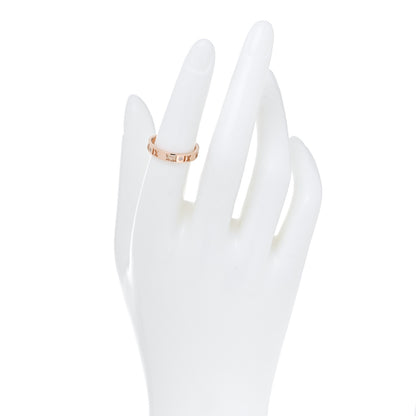 Tiffany 18K Rose Gold Diamond Atlas Pierced Ring 53 6.5 2 of 5