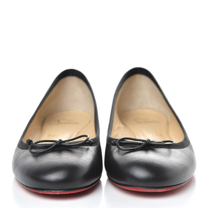 Christian Louboutin Shiny Nappa La Massine Flats 38 Black 2 of 15
