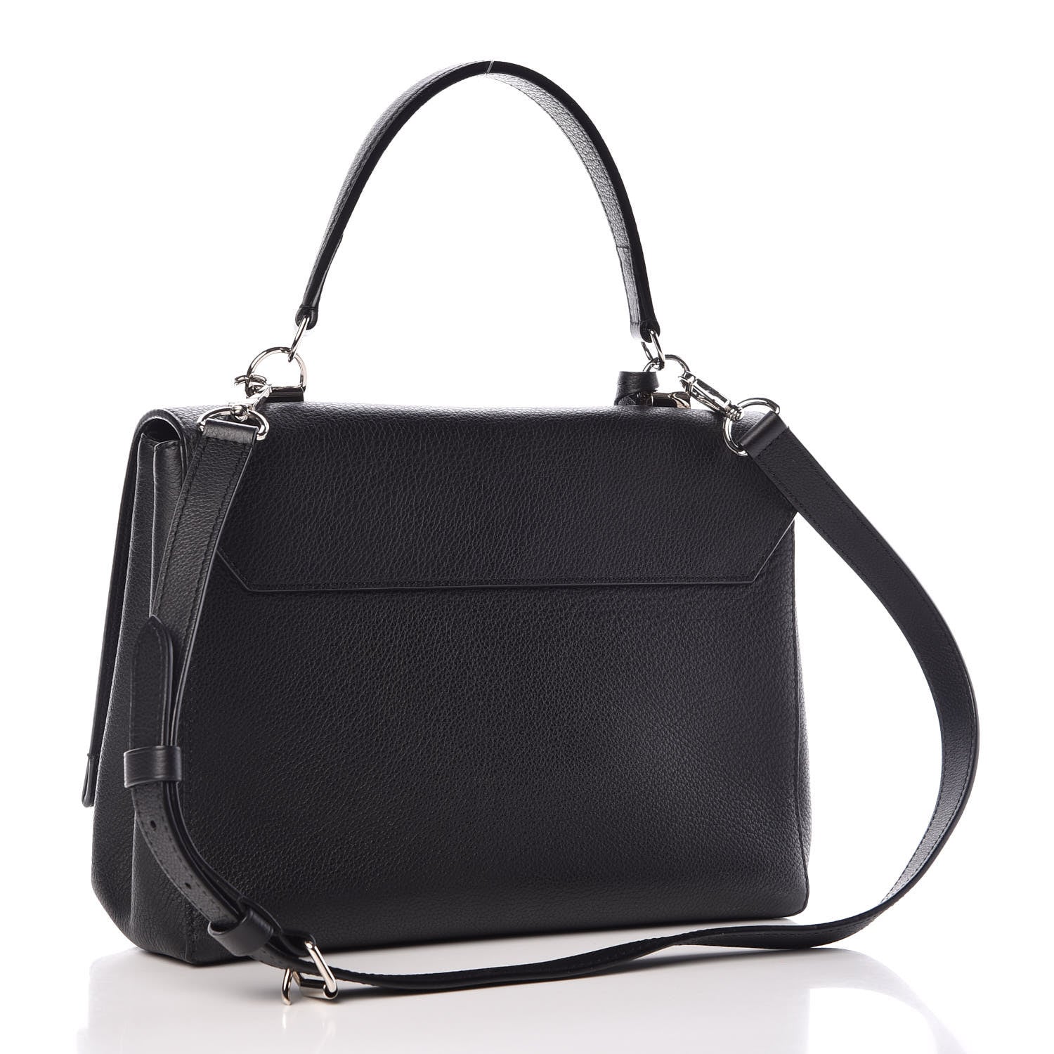 Louis Vuitton Soft Calfskin Lockme II Top Handle Black 3 of 9