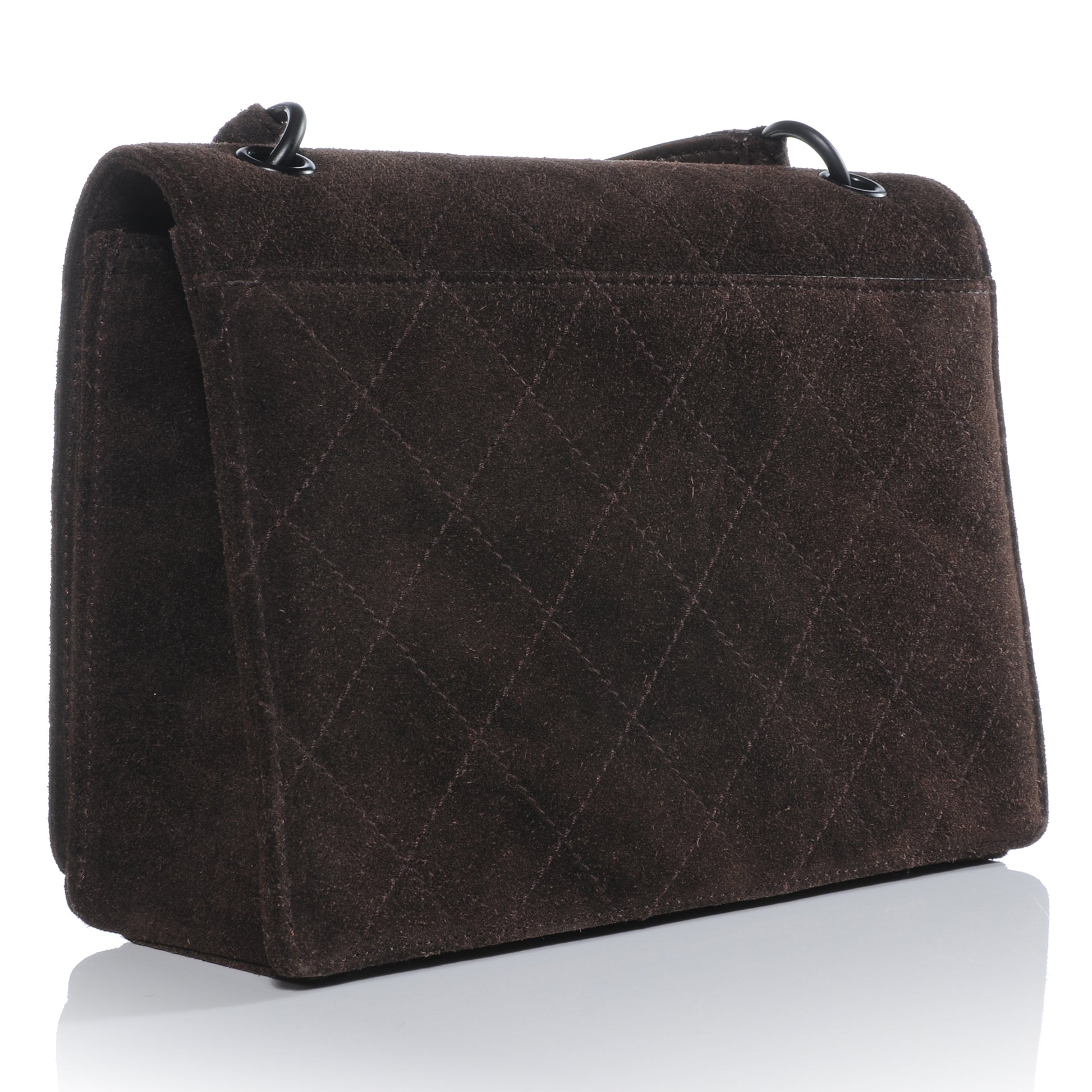 Chanel Suede Flap Bag Brown 3 of 9