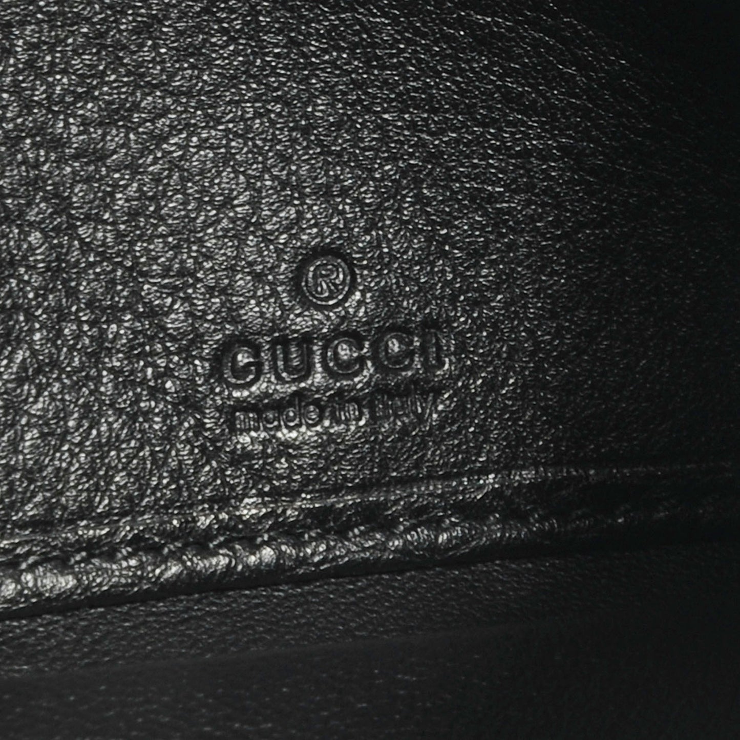Leather Bamboo Continental Wallet Black