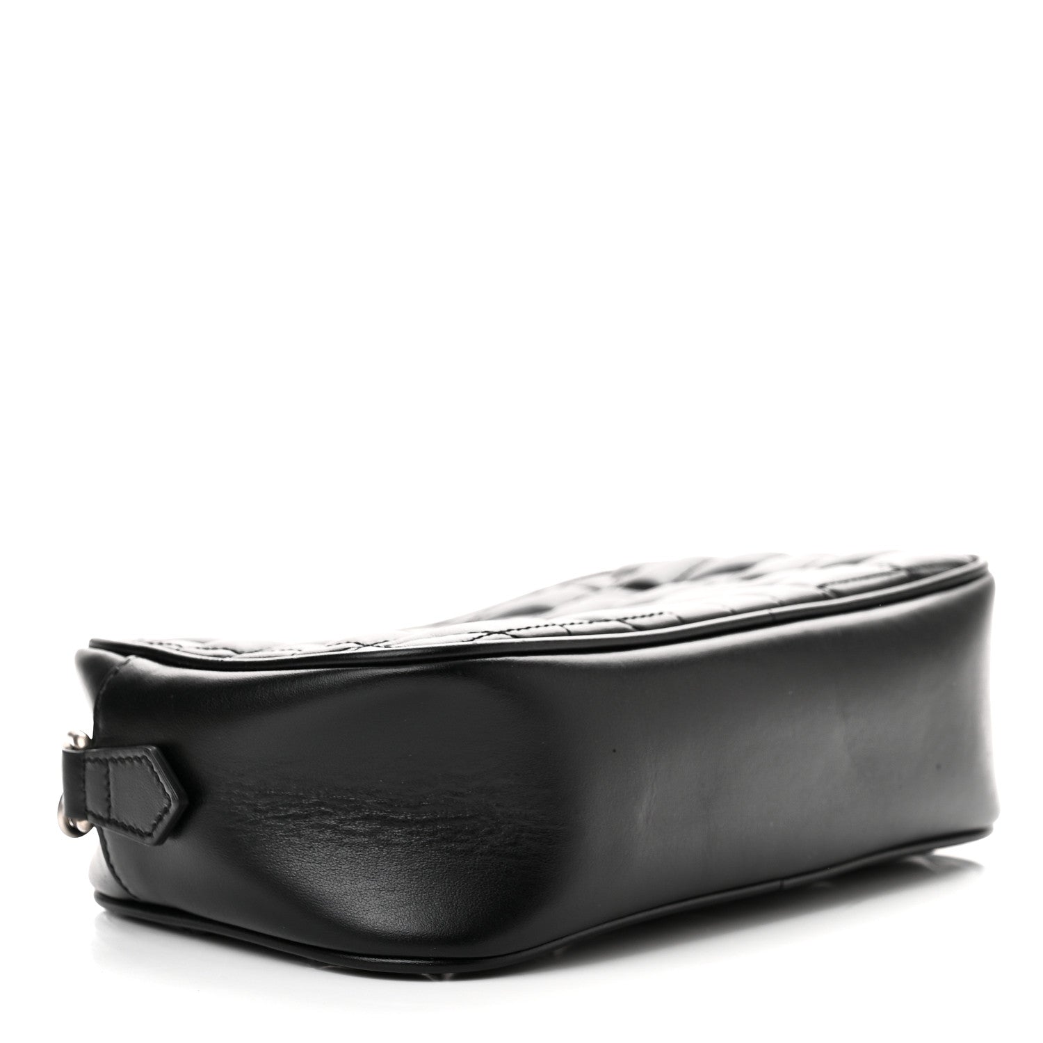 Gucci Calfskin Matelasse Aria Small GG Marmont Chain Shoulder Bag Black 4 of 9
