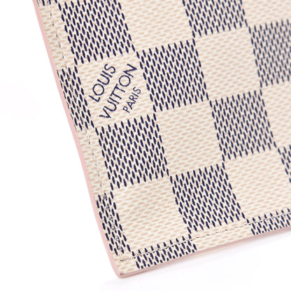 Louis Vuitton Damier Azur Felicie Chain Wallet Zippered Insert Rose Ballerine 7 of 7