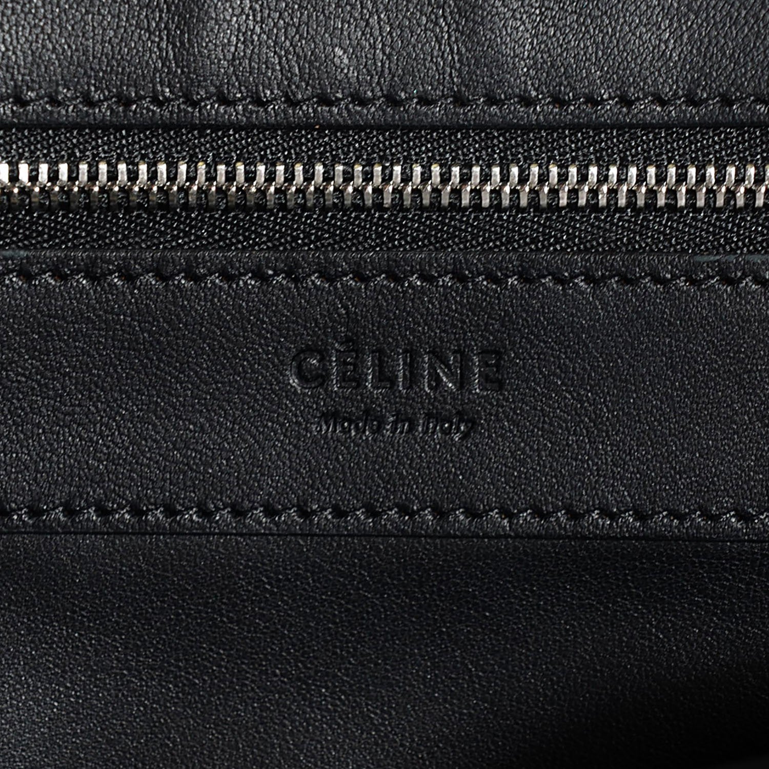Celine Wool Lambskin Vertical Cabas Black 6 of 8