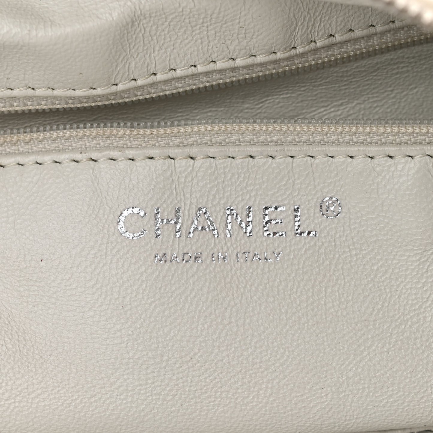 Calfskin Modern Chain Hobo White