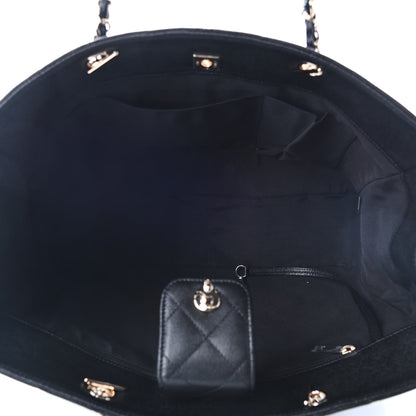Chanel Caviar Quilted Large Shopping Tote Black 5 of 9