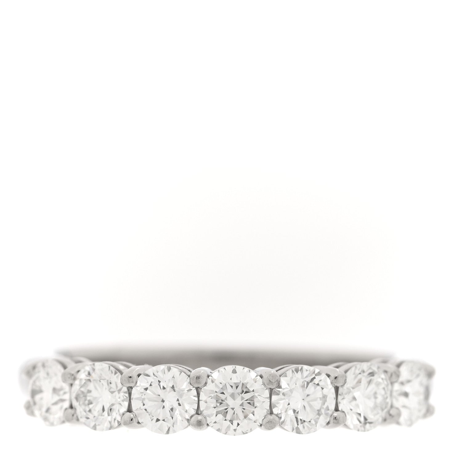 Tiffany Platinum Diamond .91ctw 3.5mm Embrace Band Ring 53 6.5 1 of 4
