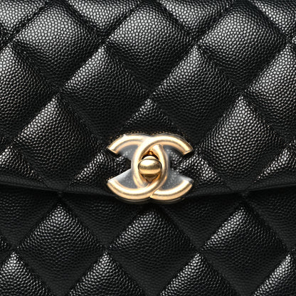 Chanel Caviar Quilted 31 Rue Cambon Top Handle Flap Black 8 of 11