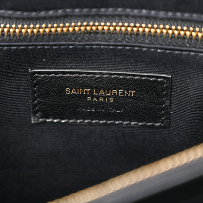 Saint Laurent Calfskin Y Quilted Monogram Large Loulou Chain Satchel Black 6 of 10