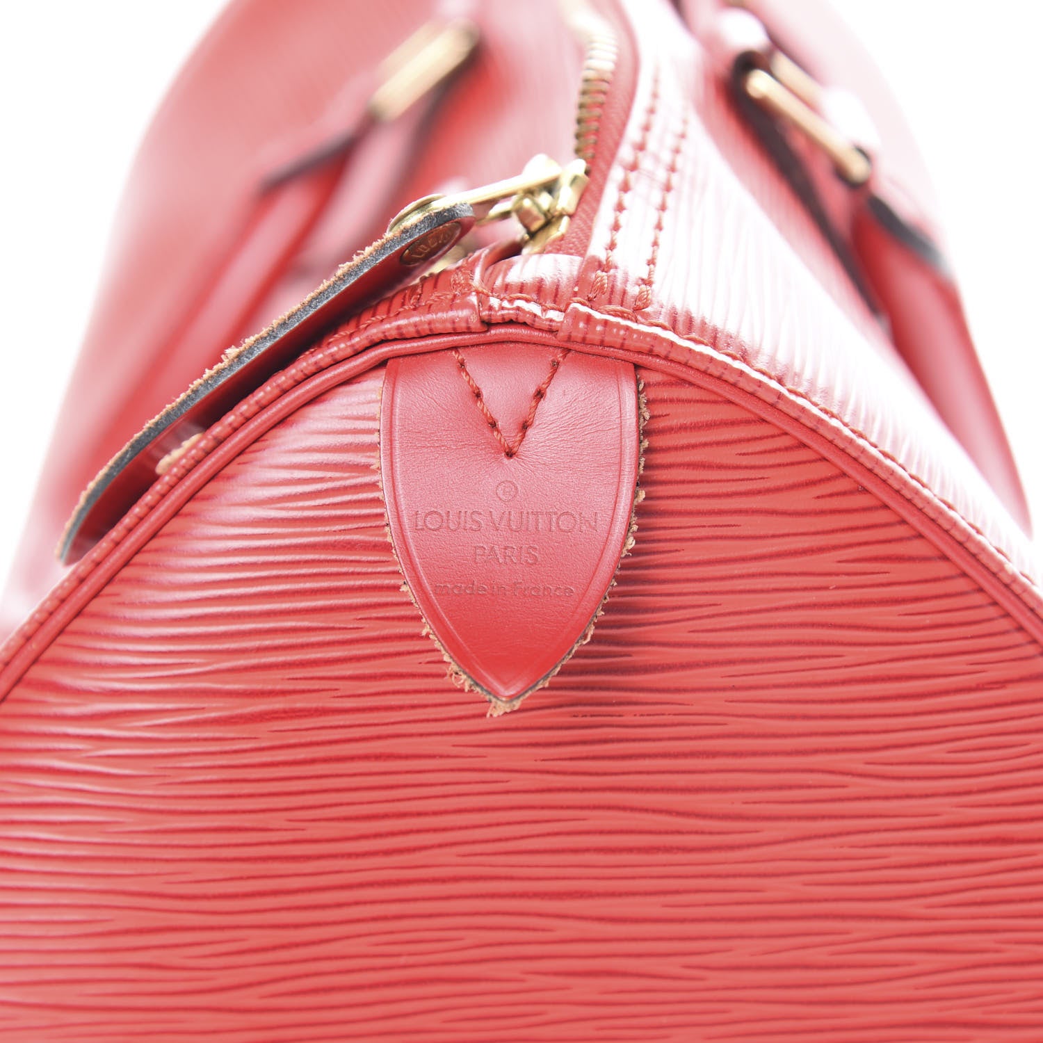 Louis Vuitton Epi Speedy 30 Castillan Red 5 of 19