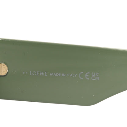 Loewe Acetate Paula's Ibiza Oversized Aviator Sunglasses LW40170U Gray Green 5 of 7