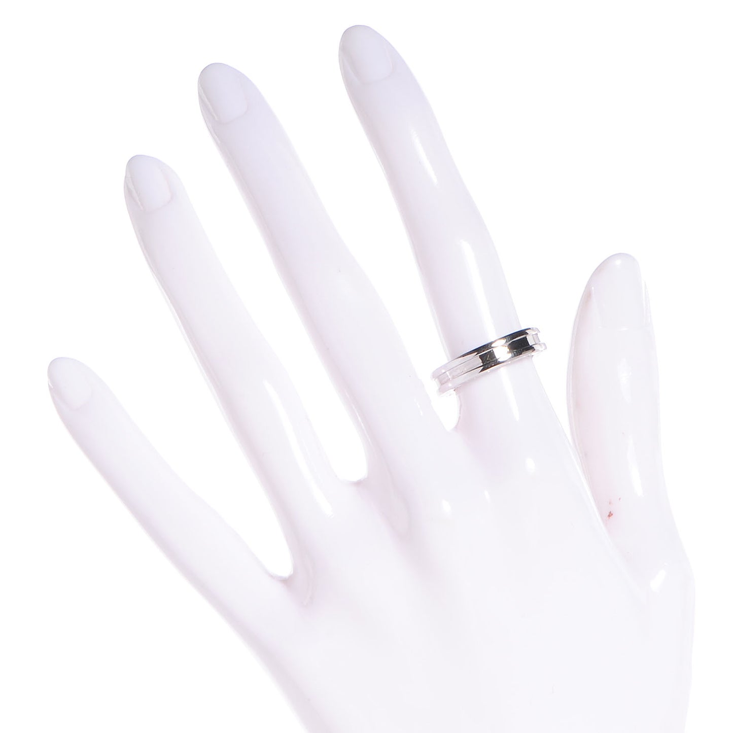 18K White Gold B.Zero1 One-Band Ring 50 5.5